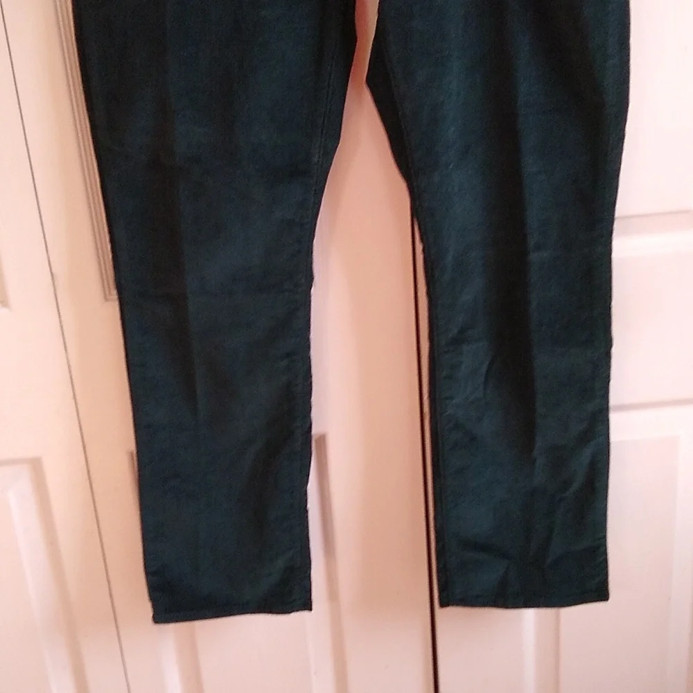 Levi's Classic straight Corduroy jeans size 33 deep fall green pants - Picture 3 of 9